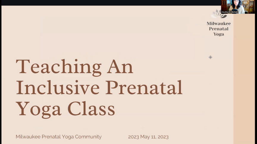 Teaching Inclusive Prenatal Yoga Class
